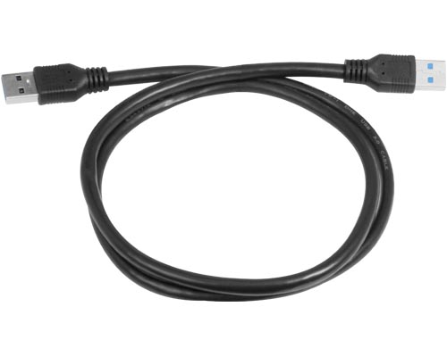 010CUSBMM8 - Black USB cable, male-male, L=80 cm