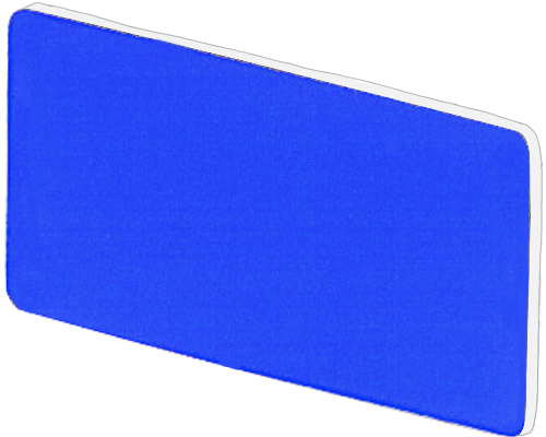 02000TBL18 - Plaquette bleue 18x27, incision blanche