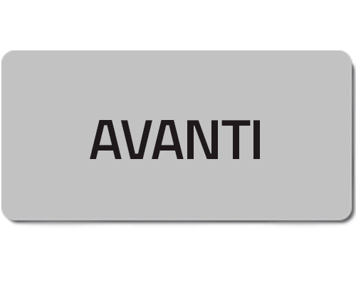 02003T - Etichetta adesiva "AVANTI"