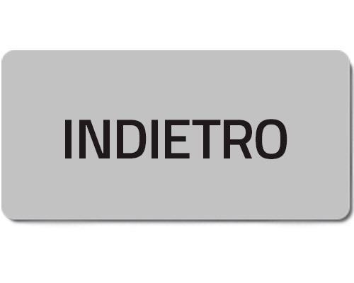 02004T - Zelfklevend etiket "INDIETRO"