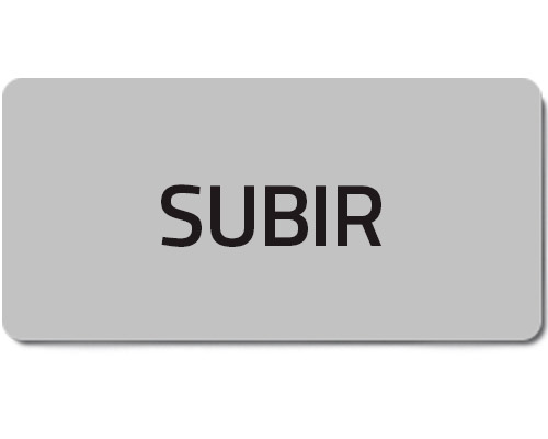 020102T - Tarraetiketti "SUBIR"