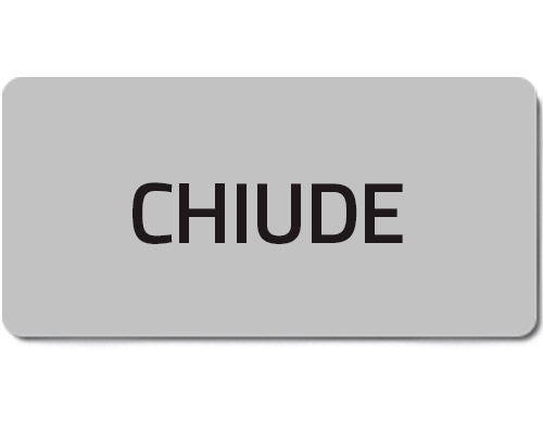 02010T - Zelfklevend etiket "CHIUDE"