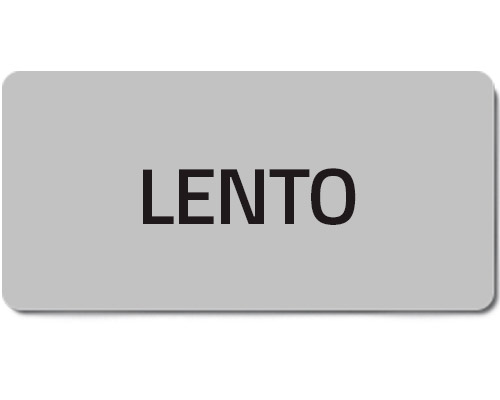 02011T - Etiqueta adhesiva "LENTO"