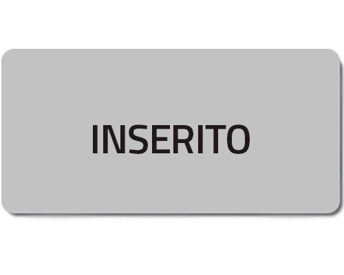 02018T - Zelfklevend etiket "INSERITO"