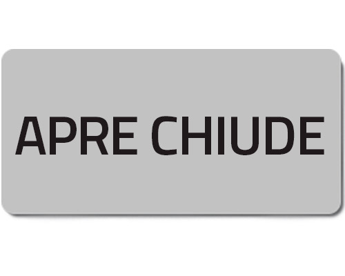 02030T - Etiqueta adhesiva "APRE-CHIUDE"