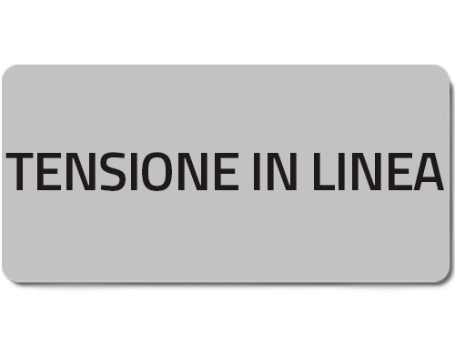 02034T - Zelfklevend etiket "TENSIONE IN LINEA"