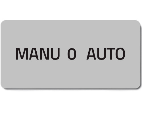 02093T - Tarraetiketti "MANU 0 AUTO"