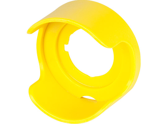 020GPFG - Garde de protection jaune H25 bouton-poussoir coup de poing