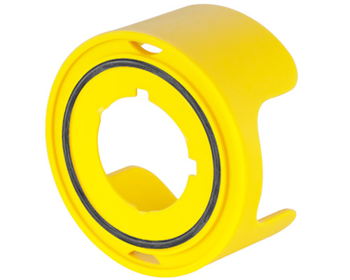 020GPFG - Garde de protection jaune H25 bouton-poussoir coup de poing