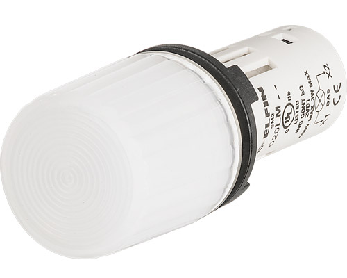 020LMAB - Voyant lumineux monolithique BA9S, H 30, blanc, alimentation directe