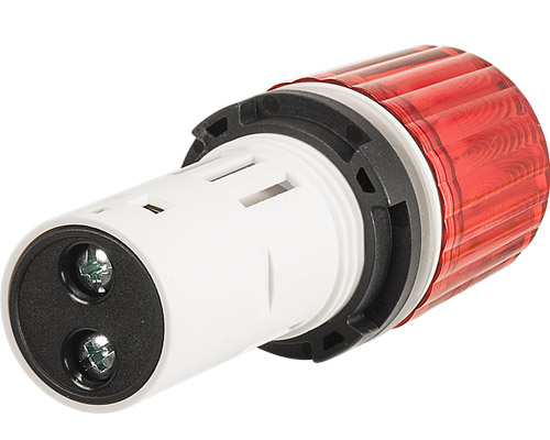 020LMAR - Controlelamp monoblok BA9S, H 30, rood, directe voeding