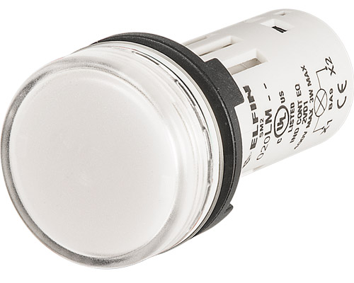 020LMI - Controlelamp monoblok BA9S, kleurloos, directe voeding