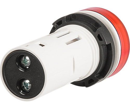 020LMR - Controlelamp monoblok BA9S, rood, directe voeding