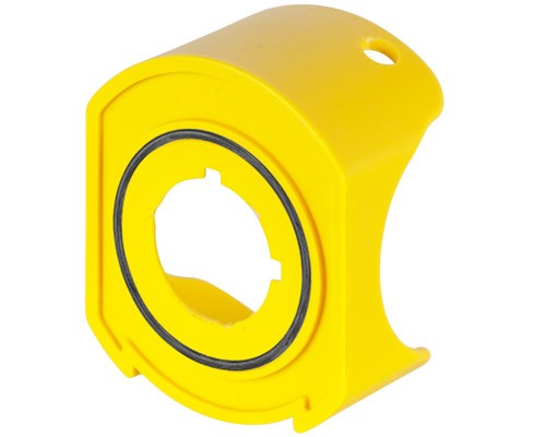 020PEOGL - Garde de protection ergonomique jaune pour opérateur, garde verrouillable