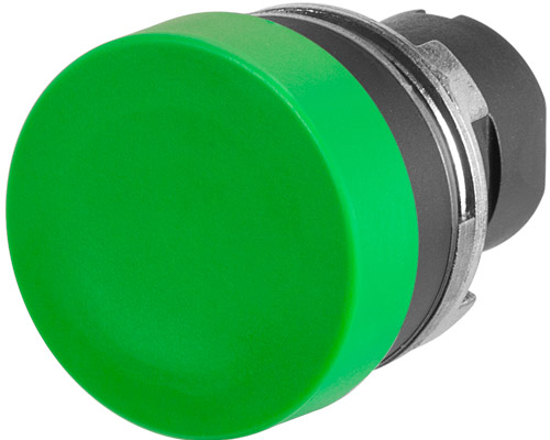 020PF3V - Push-button Ø 32, projecting, green