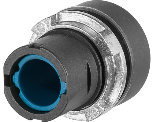 020PLIBL - Pulsante luminoso con guardia, blu