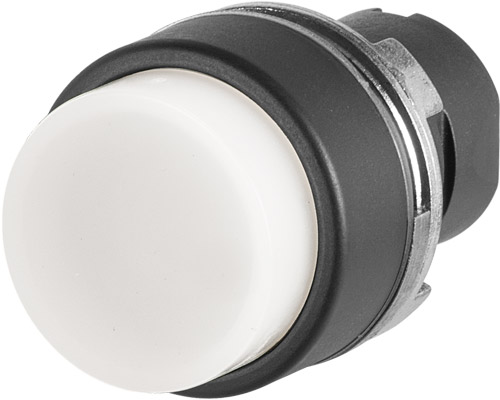 020PLSB - Pulsante luminoso sporgente, bianco