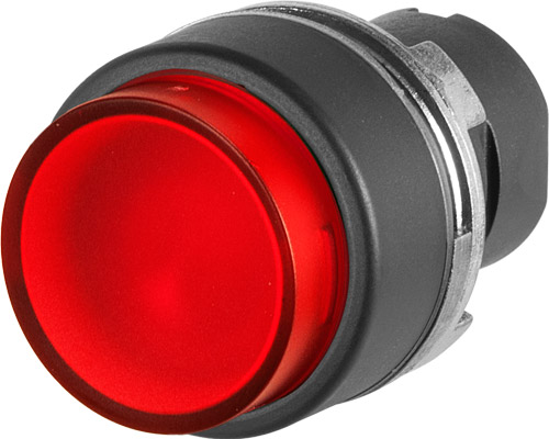 020PLSR - Uitstekende lichtdrukknop, rood