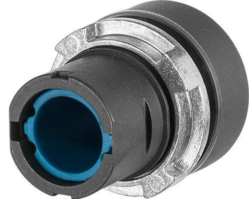 020PPIBL - Pulsante con guardia, stabile, blu