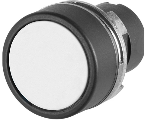 020PPIB - Guarded push-button, maintained, white