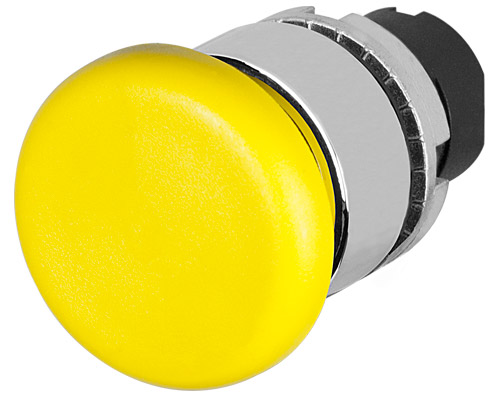 020PTAFGW - Mushroom push-button Ø 40, yellow, metal