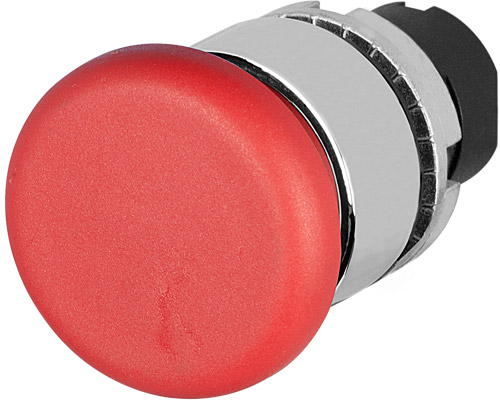 020PTAFRW - Mushroom push-button Ø 40, red, metal