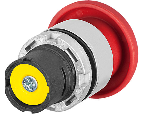 020PTAFRW - Mushroom push-button Ø 40, red, metal