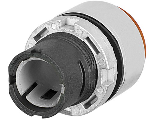 020PTASLAW - Hervorstehender Leuchttaster, orange, Metall