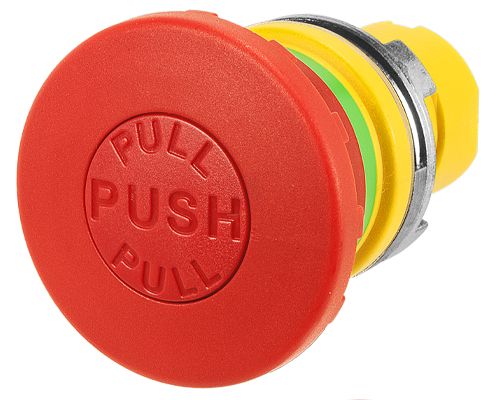 Mushroom push-button Ø 40, pull release