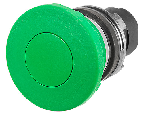 020PTFV - Mushroom push-button Ø 40, green