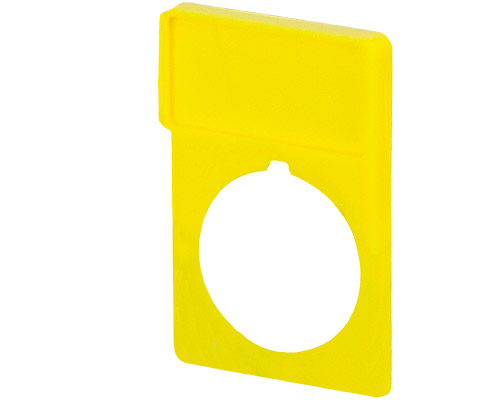 020SQG - Porta targhetta giallo 13x27, quadro