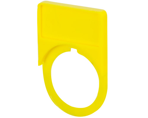 020STG - Porta targhetta giallo 13x27, tondo