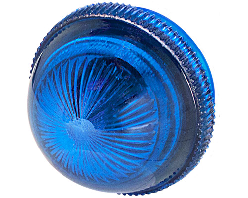 030GLNBL - Blue dome lens for pilot light