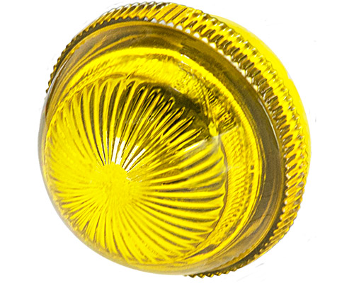 030GLNG - Cabochon bombé jaune pour voyant lumineux