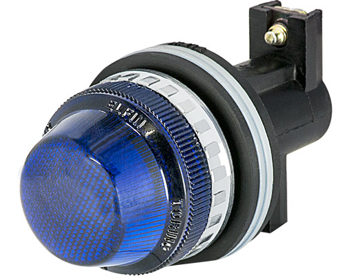 030LE14BL - Voyant lumineux, bleu, sans lampe, E14 7W alimentation directe