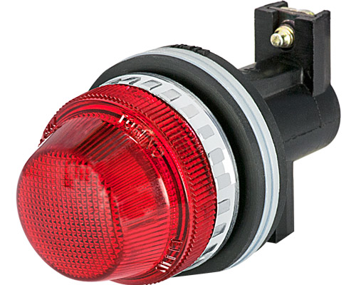 030LE14R - Voyant lumineux, rouge, sans lampe, E14 7W alimentation directe