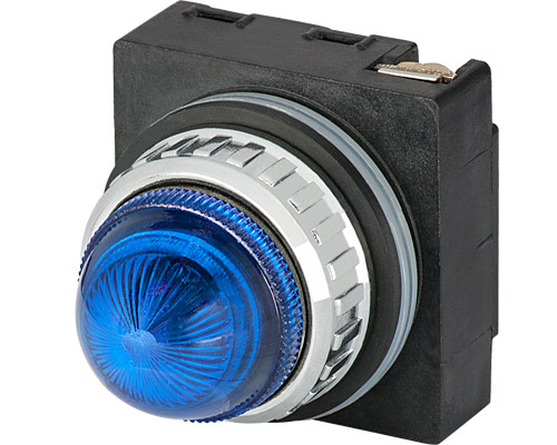 030LSBL - Voyant lumineux, bleu, sans led BA9S alimentation directe