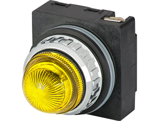 030LSG - Pilot light, yellow, without led BA9S, direct supply