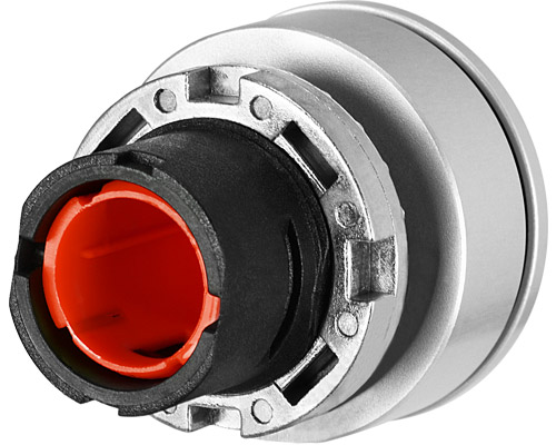 030PFIR - Push-button, flush-mount, momentary, red