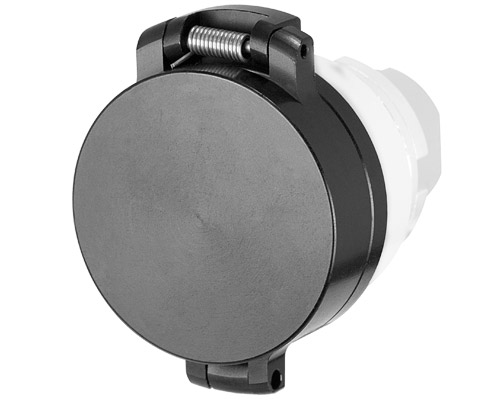 030PFPP - Push-button protective cover, sealable, flush-mount, black