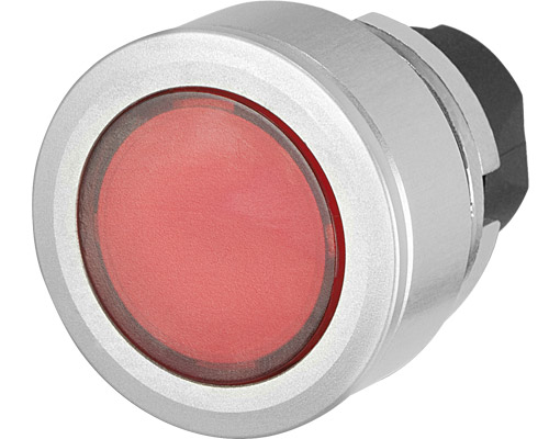 030PPFLIR - Pulsador luminoso, hilo panel, estable, rojo