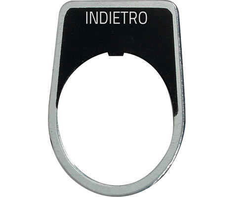 030TN1-4 - Plaquette "INDIETRO"