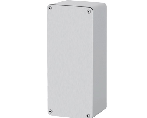 040C0715-6 - Aluminium push-button enclosure M4 70x155x62, undrilled plate, without cable entry