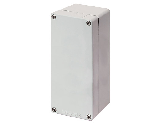 040C0715-8E - Aluminium push-button enclosure M4 70x155x80, undrilled, with cable entry