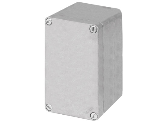 040C0814-8N - Caja botonera aluminio M10 85x140x85, en bruto, sin orificios, sin entrada cable