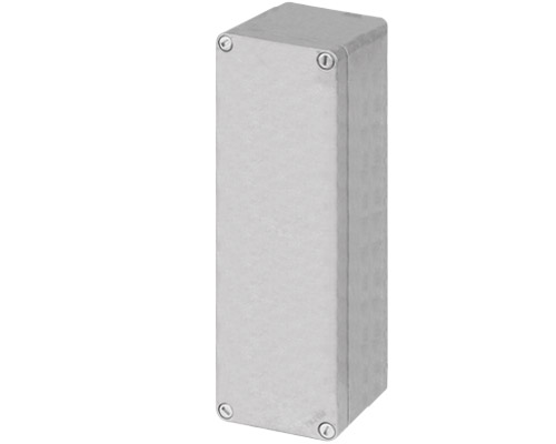 040C0826-8N - Doos knoppenbord aluminium M10 85x260x85, onbewerkt, zonder gaten, zonder kabelingang