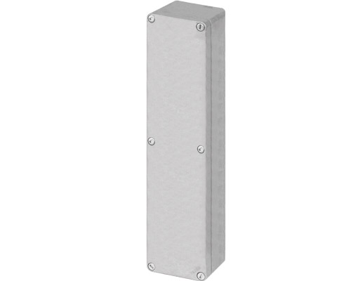 040C0836-8N - Aluminium push-button enclosure M10 85x360x85, unpainted, undrilled, without cable entry