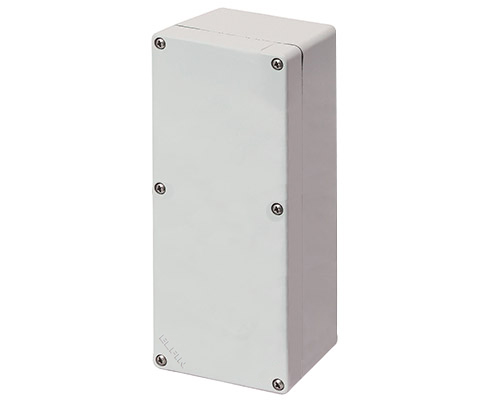 040C0920-1E - Aluminium push-button enclosure M4 92x205x100, undrilled, with cable entry