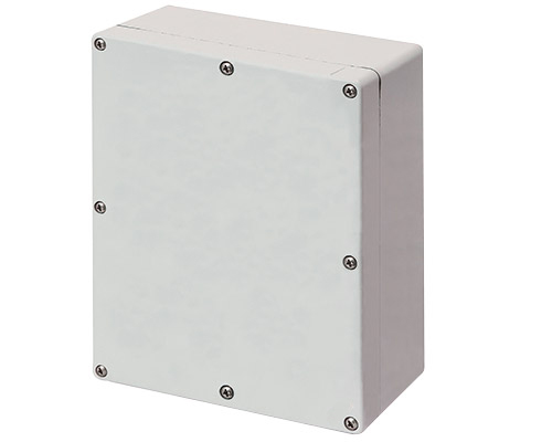 040C1720-1 - Aluminium push-button enclosure M4 170x205x100, undrilled, without cable entry