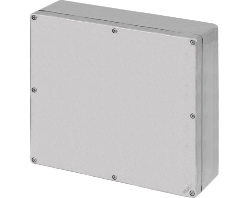 040C2320-8N - Caja botonera aluminio M4 230x205x80, en bruto, sin orificios, sin entrada cable